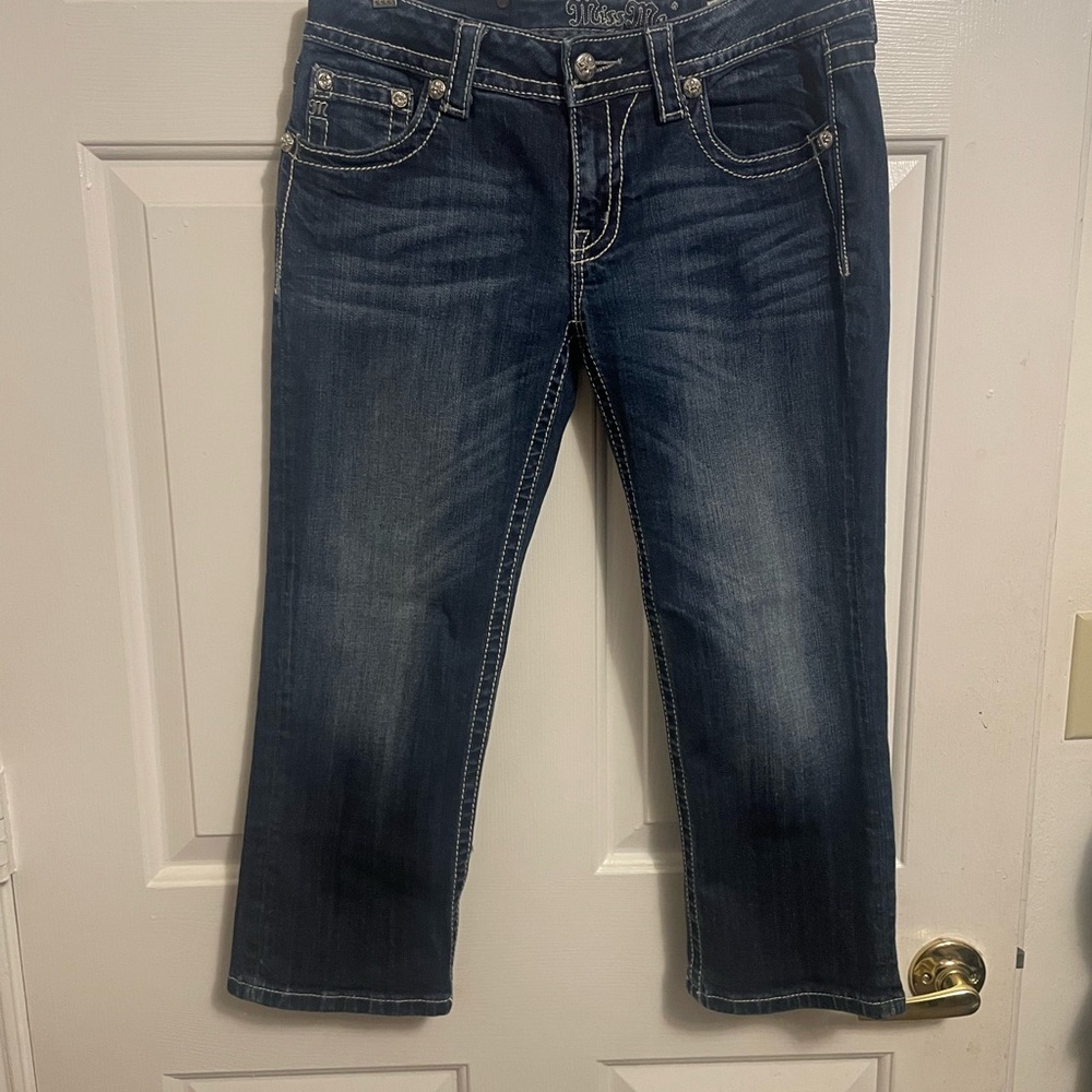 Miss me cuffed capri jeans size 29 - Picture 7 of 9